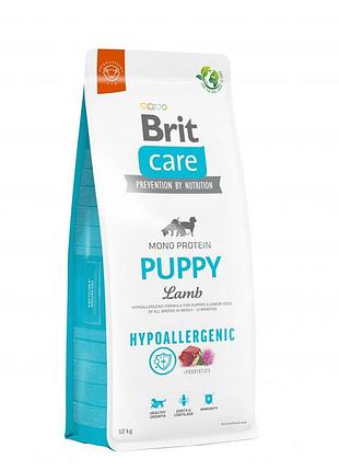 Корм сухий brit care dog hypoallergenic puppy для цуценят гіпоалергенний з ягням 12 кг