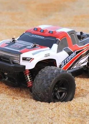 Детская машинка на пульте радиоуправления thunder storm 4wd 1:18 - hs18301 . 36 км/час красный