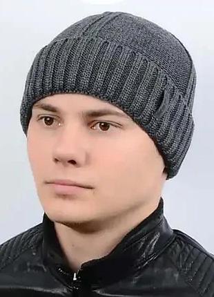 Мужские шапки alex al17034 темно-серый