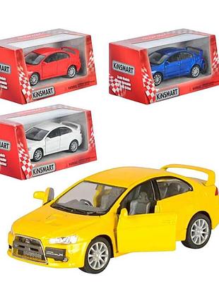 5329 kt/w машина kinsmart mitsubishi lancer evol відкр., двер