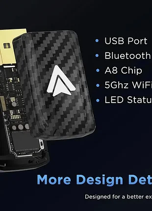 Беспроводной адаптер android auto msxttly u2a-l9 bluetooth usb черный (u2a-l9) 3