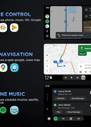 Беспроводной адаптер android auto msxttly u2a-l9 bluetooth usb черный (u2a-l9) 5