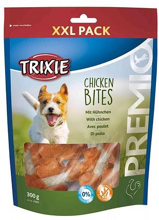Лакомство для собак trixie premio chicken bites куриные гантели без глютена для чистки зубов 300 г xxl