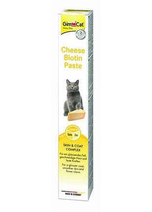 Паста gimcat cheese biotin paste для котів усіх порід cирна з біотином 100г