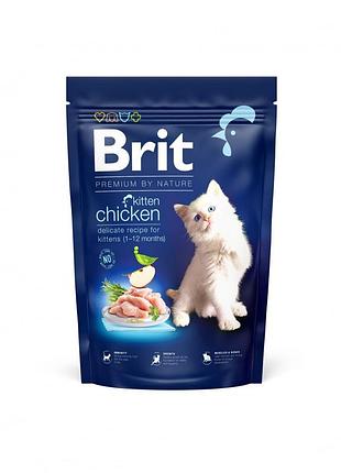 Корм сухой brit premium by nature cat kitten для котят от 1-12 месяцев с курицей 1,5 кг