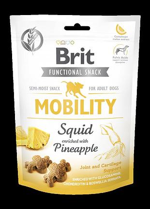 Лакомство brit care mobility для собак для суставов кальмар ананас 150 г беззерновое гипоаллергенное премиум