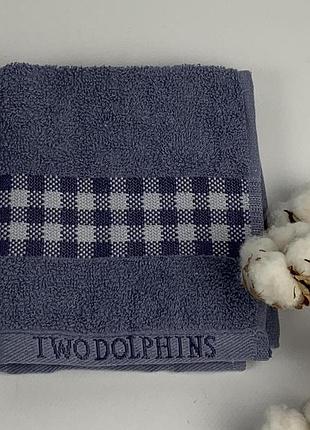 Рушник two dolphins vip cotton 30х50 midilli синій(a159)
