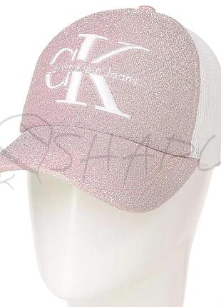 Бейсболка с сеткой calvin klein blh19539 пудра