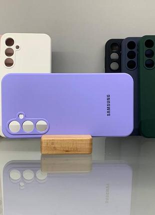 Samsung galaxy s23 fe | противоударный чехол с логотипом | soft touch | сиреневый
