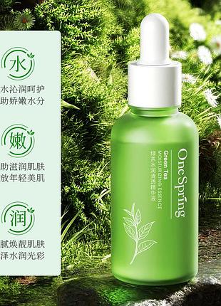 Уценка! увлажняющая сыворотка onespring green tea moisturizing essence с зеленым чаем 30мл