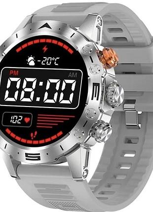 Смарт часы lige mt43 pro silver silicon (звонки, пульсоксиметр)