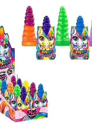 Вязкая масса unicorn slime 100 г. danko toys