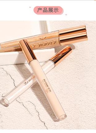 Рідкий консілер бронзер lameila high-gloss frightening and repairing highlighter з аплікатором 3,3мл тон 02