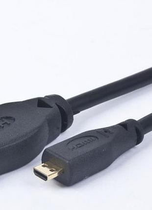 Кабель cablexpert cc-hdmid-6 (v.1.3, hdmi-папа/micro-hdmi-папа (d-тип), позолоч.контакты, 1.8м, черный)