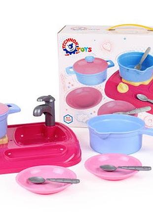 5989 кухня з набором посуду технок