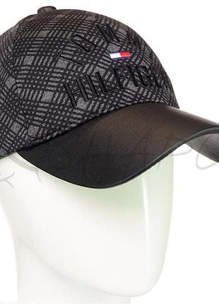 Кепка мужская клетка tommy hilfiger bch20741 черный
