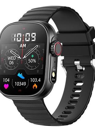 Смарт-часы senbono zw39 black (разговор, тонометр, температура, пульсоксиметр)