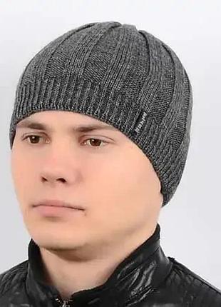 Мужские шапки flash sb17004 темно-серый