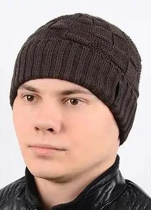 Чоловічі шапки alex al17048 коричневий