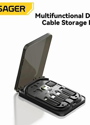 Essager 4 in 1 usb c to usb c кабель + набір перехідник конектор