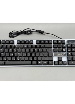 Дротова клавіатура з підсвіткою xstrike x-1080 rgb usb з підсвіткою