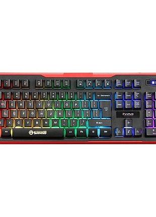 Клавиатура проводная игровая с подсветкой marvo k629g usb black