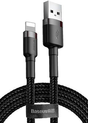 Usb кабель baseus cafule lightning black 1m