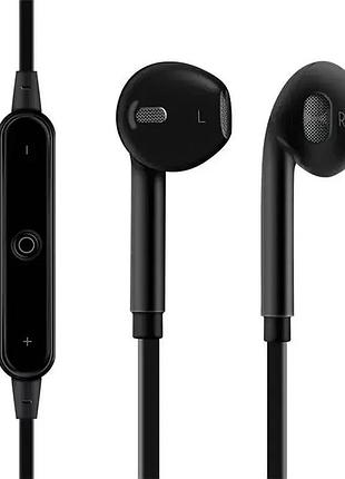 Бездротові навушники та гарнітура bluetooth для телефону, спорту, смартфона мc-6b чорні