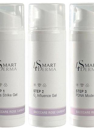 Smart4derma baccare rose carboxy полінуклеотидна карбокситерапія для омолодження та відновлення шкіри 3х100 мл