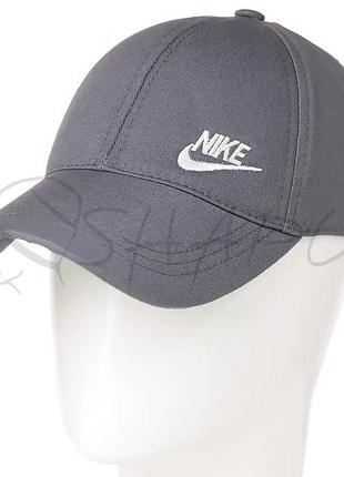 Бейсболка мужская из тонкого хлопка кепка с регулятором nike bdh19514 серый