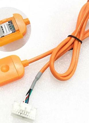 Кабель rca на 20pin 4g gps із комплекту для під'єднання sim-карти магнітолі автомагнітолі android (yellow)