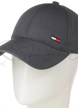 Бейсболка мужская из тонкого хлопка кепка с регулятором tommy hilfiger bdh19512 серый