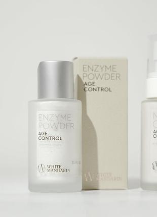 Энзимная пудра для умывания кожи лица и тела enzyme powder age control 50мл white mandarin, пилинг пудра