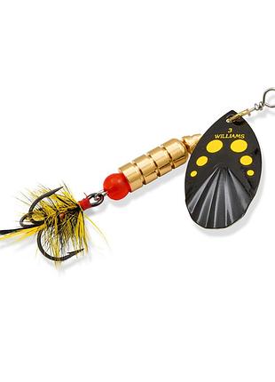 Блешня williams vortex gargi 3.54gr #black yellow dots on silver (v1d-bkyd)