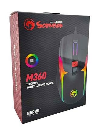 Мышка проводная компьютерная m360 тм marvo