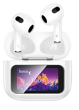 Бездротові блютус навушники з мікрофоном hoco ew81 elegant with touch screen anc білий