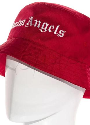 Панама брендовая летняя из хлопка панамка котоновая универсальная palm angels pkh20912 красный