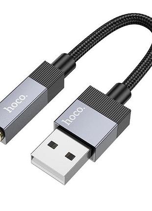 Переходник hoco upa32d usb - jack 3.5 black