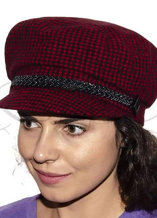 Кепка с козырьком женская осенняя sofi jkh20519 красный