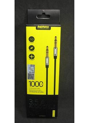 Кабель remax (or) 3,5"-3.5" 1m black (rl-l100)