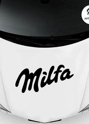 Наклейка на авто oracal milfa 50х22 см, черный