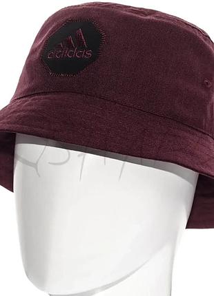Панама чоловічий брендовий річна з льону adidas pln20929 бордовий