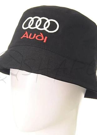 Панама котоновая с автомобильной вышивкой панамка универсальная летняя audi pkh20905 черный