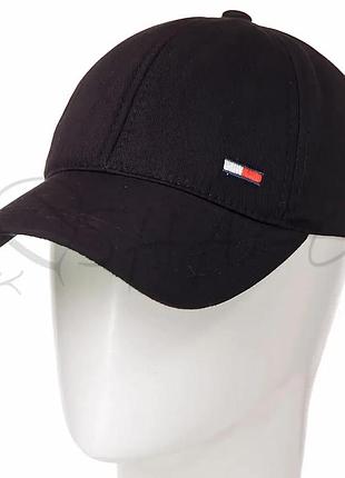 Бейсболка мужская из тонкого хлопка кепка с регулятором tommy hilfiger bdh19512 черный