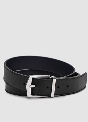 💫 burberry reversible grainy leather belt silver 115 х 3.5 см