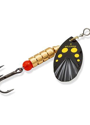 Блешня williams vortex garni 7.09gr #black yellow dots on silver (v3d-bkyd)