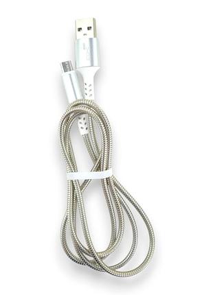 Кабель usb micro usb 4you ebro (2000mah, метал, стальной)