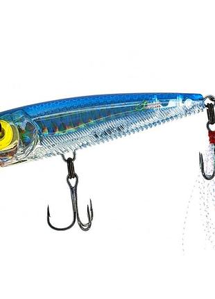 Премиальный воблер поппер yo-zuri 3db popper 75f 75mm 10g #psb (r1101-psb)