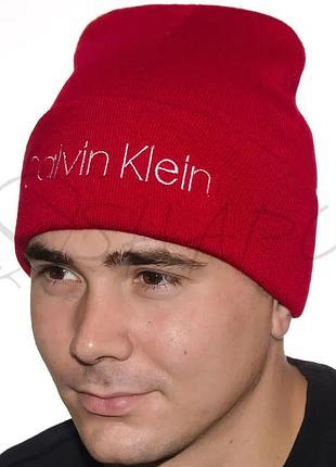 Брендовий молодіжна шапка лопата calvin klein l20027 червоний