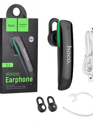 Бездротова гарнітура hoco e1 wireless bluetooth earphone чорна